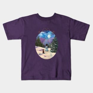 Good Night Mr. Snowman Kids T-Shirt